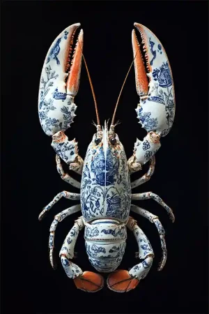 Actieprijs Lobster in Delfts Blauw II